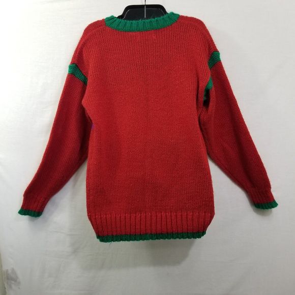 Vintage Design Zone Ugly Christmas Sweater Christmas Tree With Buttons Size Med - Picture 9 of 16